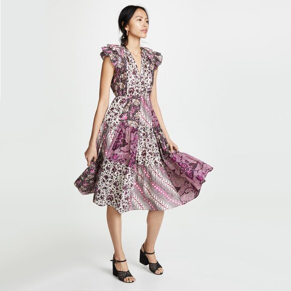 Ulla Johnson "Asis" Patchwork Printed Dress, size 4 - Picture 14 of 14